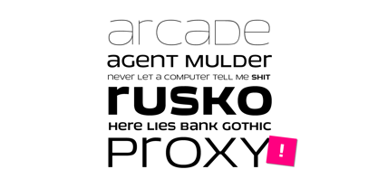 EXT Unicase Font Poster 2