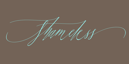 Shameless Font Poster 1