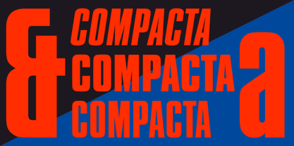 Compacta Font Poster 1