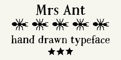 Mrs Ant Font Poster 1