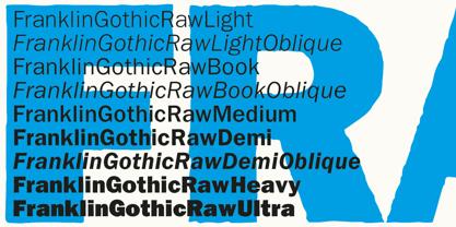 Franklin Gothic Raw Font Poster 3