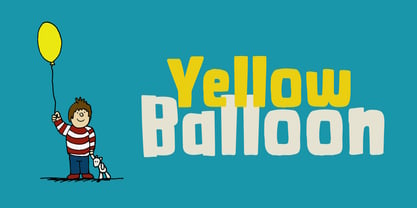 Yellow Balloon Font Poster 1