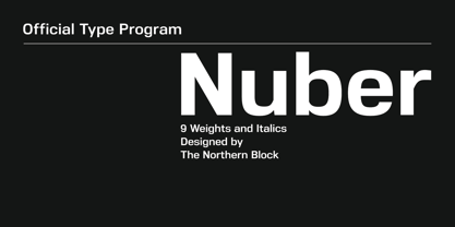Nuber Font Poster 1