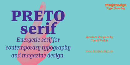 Preto Serif Font Poster 1