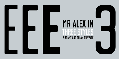 Mr Alex Font Poster 2