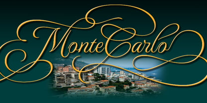 MonteCarlo Font Poster 1
