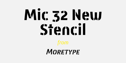Mic 32 New Stencil Fuente Póster 5