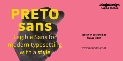 Preto Sans Font Poster 1