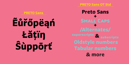 Preto Sans Font Poster 2