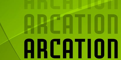 Arcation Font Poster 1