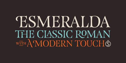 Esmeralda Pro Font Poster 6