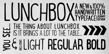 LunchBox Font Poster 1
