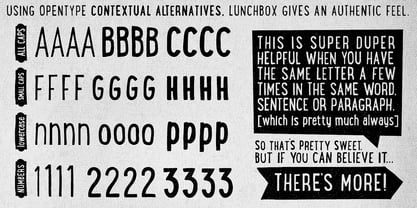 LunchBox Font Poster 3