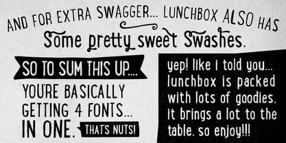LunchBox Font Poster 6