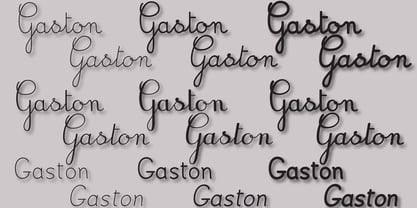 Gaston Font Poster 3