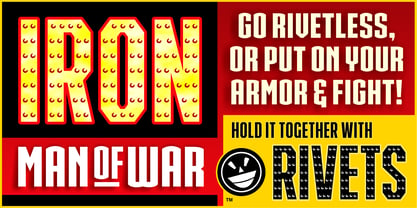 IRON MAN OF WAR Font Poster 2