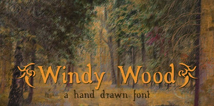 Windy Wood Font Poster 1