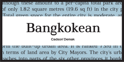 Bangkokean Font Poster 5