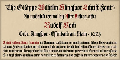 Wilhelm Klingspor Schrift Fuente Póster 2