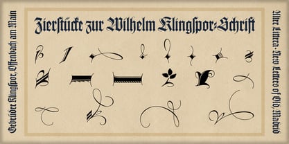 Wilhelm Klingspor Schrift Font Poster 14