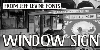 Window Sign JNL Font Poster 1