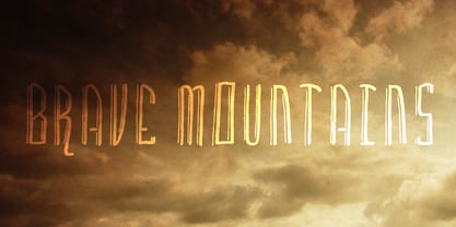 Brave Mountains Font Poster 1