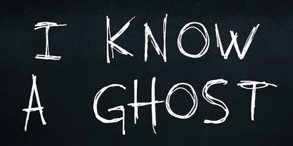 I know a ghost Font Poster 1