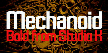 Mechanoid Font Poster 2