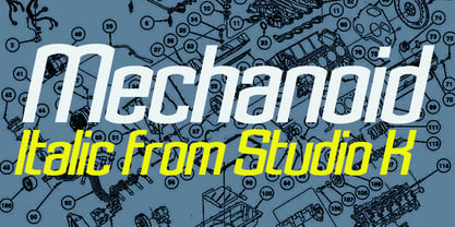 Mechanoid Font Poster 3