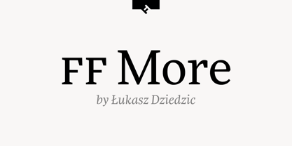 FF More Font Poster 1