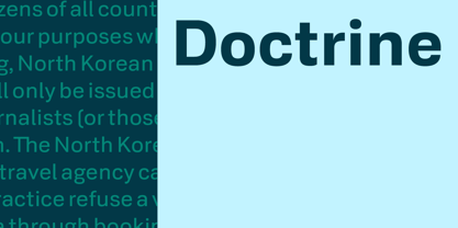 Doctrine Font Poster 1