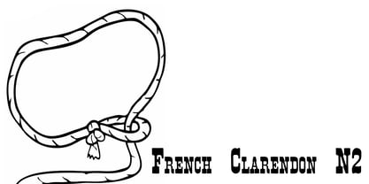French Clarendon N2 Font Poster 2