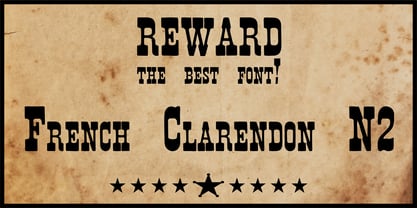 French Clarendon N2 Font Poster 1