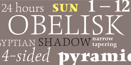 ITC Obelisk Font Poster 1