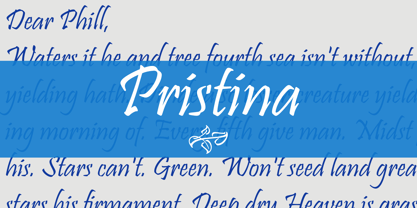 Pristina Font Poster 1