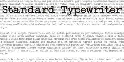 Standard Typewriter Font Poster 1