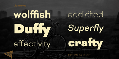 Bicyclette Font Poster 4
