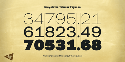 Bicyclette Font Poster 5
