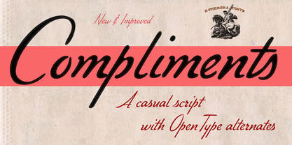 Compliments Font Poster 2