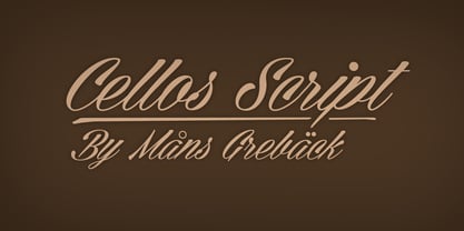Cellos Script Font Poster 1