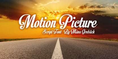 Motion Picture Font Poster 1