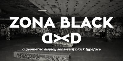 Zona Black Font Poster 1