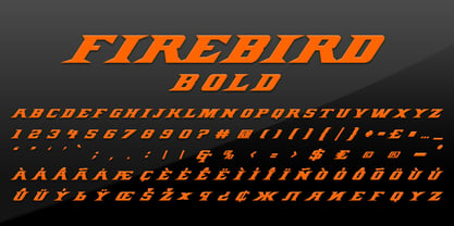 FIREBIRD Font Poster 10