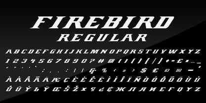 FIREBIRD Font Poster 8