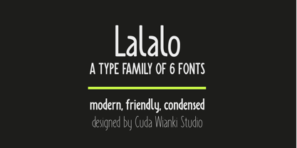 Lalalo Font Poster 3