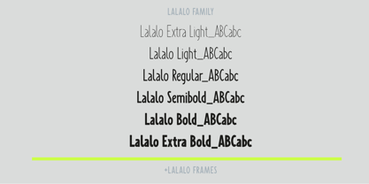 Lalalo Font Poster 1