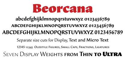 Beorcana Std Font Poster 5