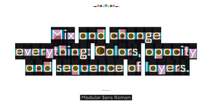 Modular Font Poster 8