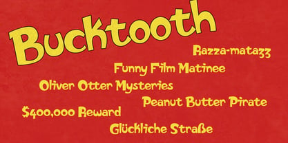 Bucktooth Font Poster 1