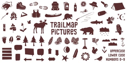 Trailmap Font Poster 2